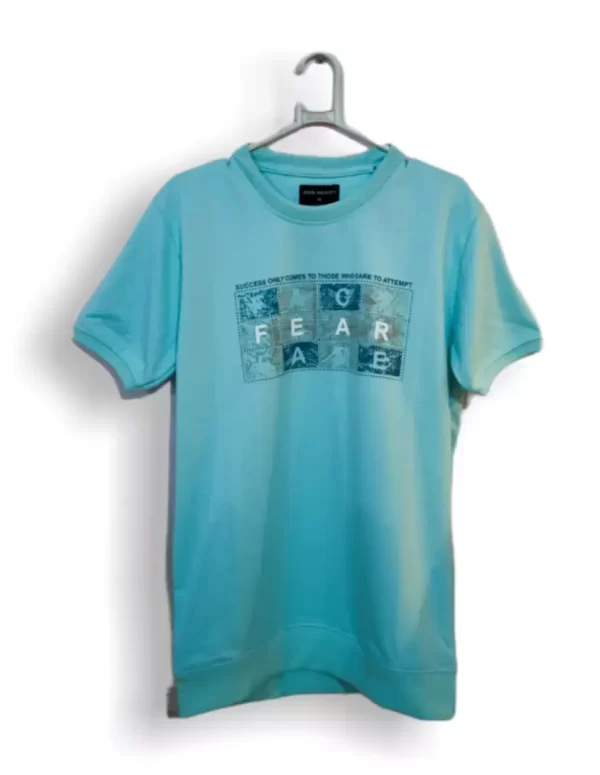 Fear Game Mint Green Graphic T-Shirt