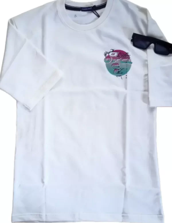 OFCL White Graphic T-Shirt